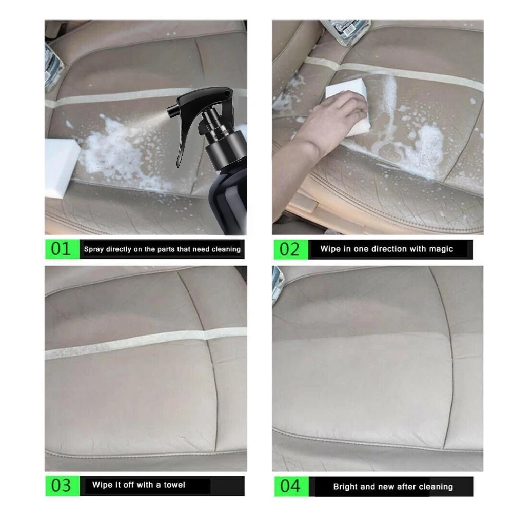 สเปรย์ทำความสะอาดภายในรถยนต์ U - Leather Cleaner Interior บทวิจารณ์และราคา